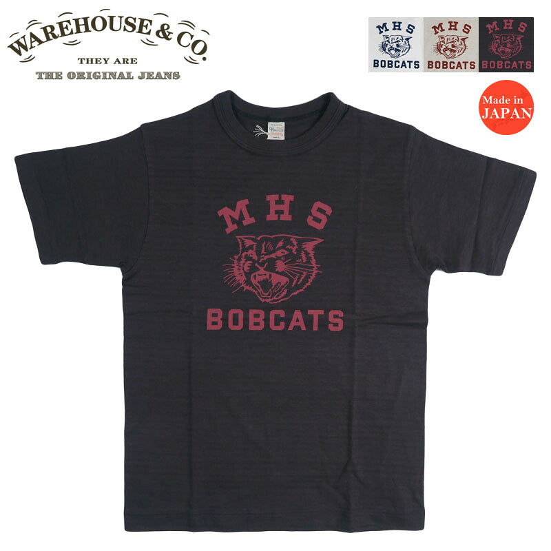 ウェアハウス WAREHOUSE 半袖 Tシャツ Lot 4601 MHS BOBCATS wh4601-mhs【2026年秋冬新作】