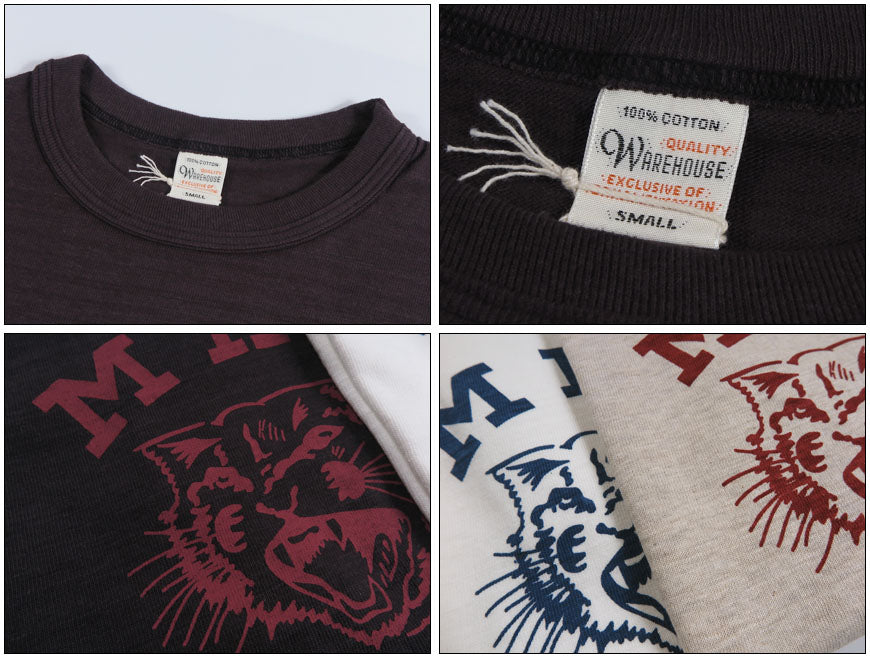 ウェアハウス WAREHOUSE 半袖 Tシャツ Lot 4601 MHS BOBCATS wh4601-mhs【2026年秋冬新作】