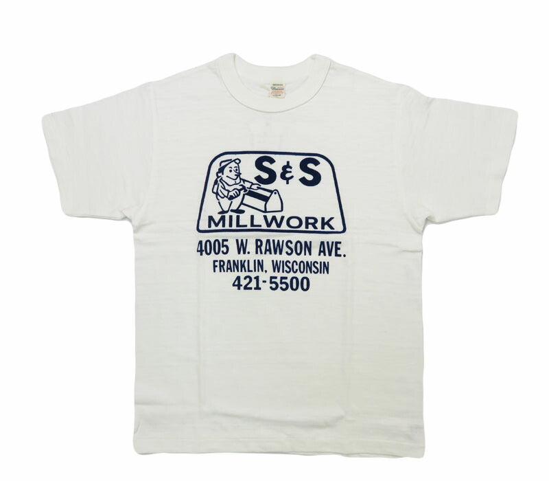 ウェアハウス WAREHOUSE フロッキープリント 半袖 Tシャツ S&S シャドーボーダー ローゲージ編み WH4601