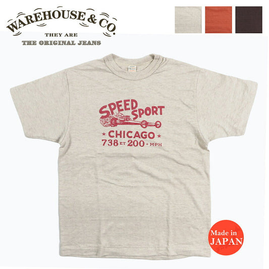ウェアハウス WAREHOUSE  半袖 Tシャツ ”SPEED SPORT