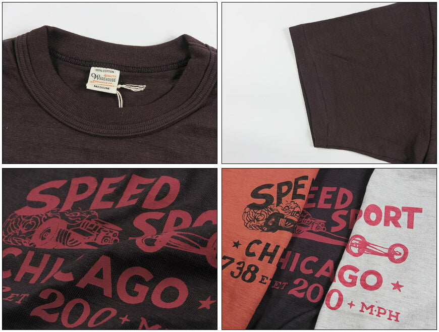 ウェアハウス WAREHOUSE  半袖 Tシャツ ”SPEED SPORT