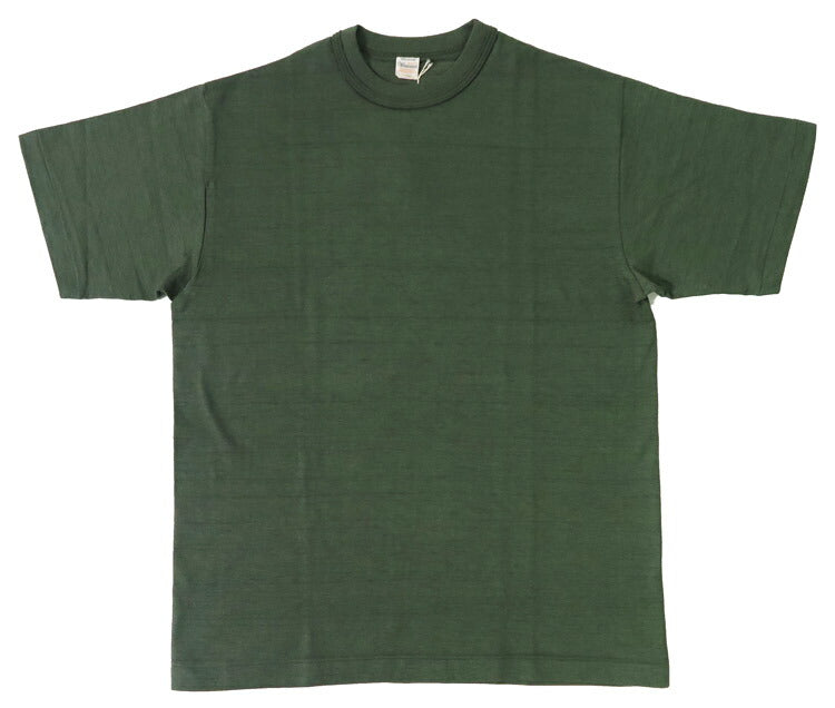 ウェアハウス WAREHOUSE Lot 4601 Unifarbenes Kurzarm T-Shirt Klassischer Schattenstreifen Grobstrick