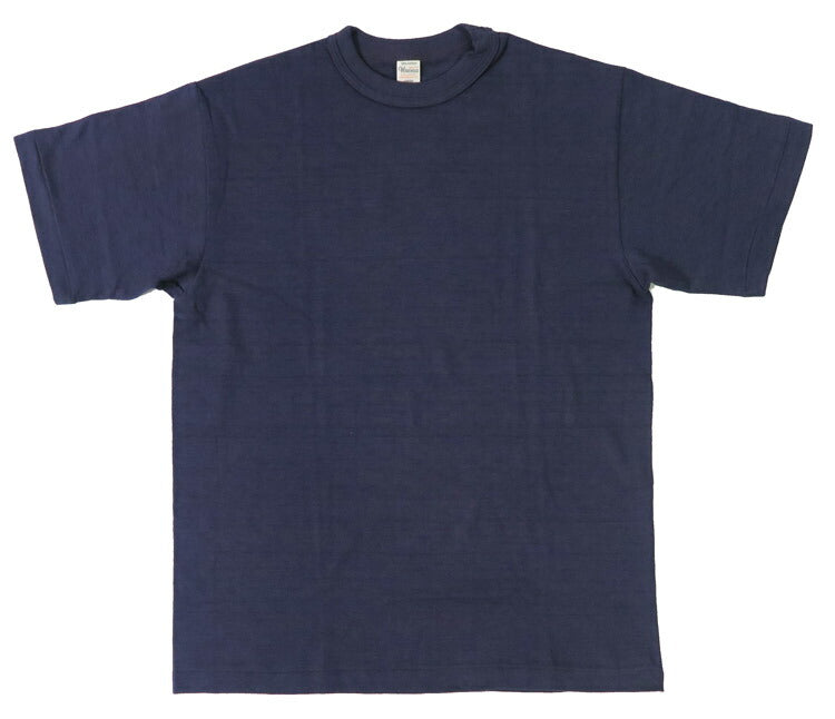 ウェアハウス WAREHOUSE Lot 4601 Unifarbenes Kurzarm T-Shirt Klassischer Schattenstreifen Grobstrick