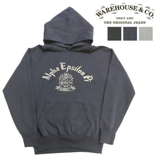 ウェアハウス WAREHOUSE Pullover Sweatshirt Kapuzenpullover Lot.462 ALPHA EPSILON PI 2ND-HAND Sekundärhand Sekohand