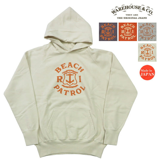 ウェアハウス WAREHOUSE pullover sweat hoodie Lot462 BEACH PATROL tweedehands