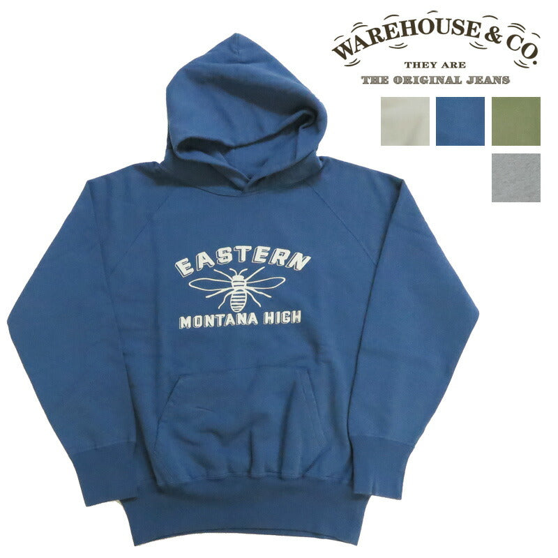 ウェアハウス WAREHOUSE เสื้อสเวตเตอร์ฮู้ดดี้แบบพูลโอเวอร์ Lot.462 EASTERN 2ND-HAND มือสอง