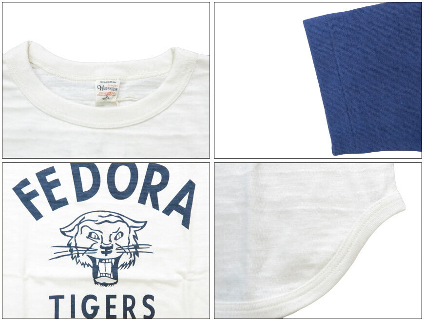 ウェアハウス WAREHOUSE 7分袖 Tシャツ ベースボール FEDORA WH4800