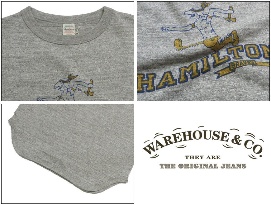 ウェアハウスWAREHOUSE7分袖TシャツベースボールHAMILTONWH4800【2025秋冬新作】