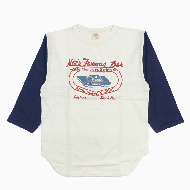 ウェアハウス WAREHOUSE 7分袖 Tシャツ ベースボール "MAC'S FAMOUS BAR" Lot.4800【2026年春夏新作】