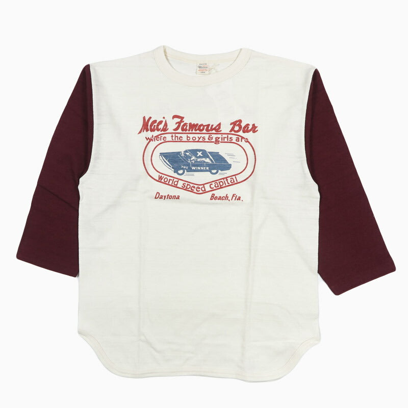 ウェアハウス WAREHOUSE 7分袖 Tシャツ ベースボール "MAC'S FAMOUS BAR" Lot.4800【2026年春夏新作】