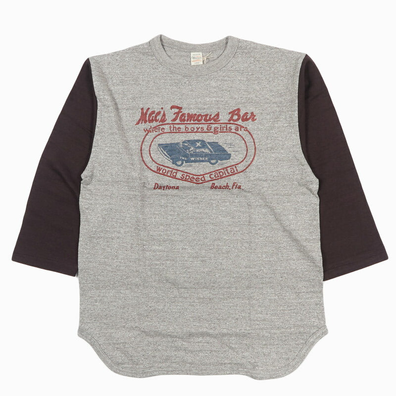 ウェアハウス WAREHOUSE 7分袖 Tシャツ ベースボール "MAC'S FAMOUS BAR" Lot.4800【2026年春夏新作】