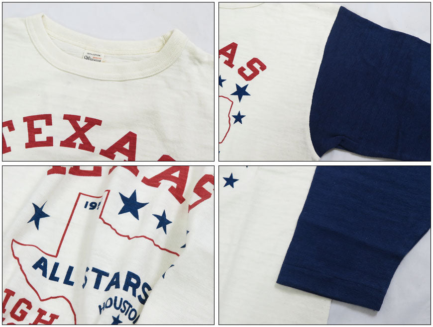 ウェアハウス WAREHOUSE 7分袖 Tシャツ ベースボール TEXAS WH4800