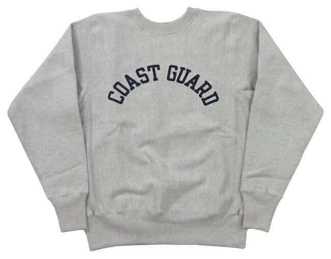 ウェアハウス WAREHOUSE 長袖 リバーススタイル クルーネック プリント スウェット トレーナー COAST GUARD WH483