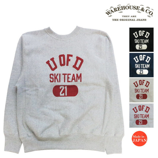 ウェアハウス WAREHOUSE Reverse Style Rundhals Sweatshirt Lot.483 U of D