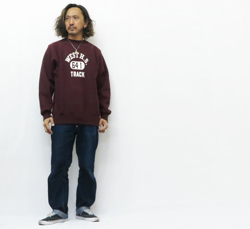 ウェアハウス WAREHOUSE リバーススタイル クルーネック スウェット Lot.483 WEST H.S