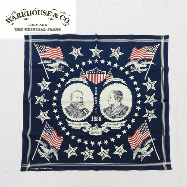 WAREHOUSE Selvedge Bandana Our Choice Indigo-Färbung SELVEDGE BANDANA OUR CHOICE WH5245