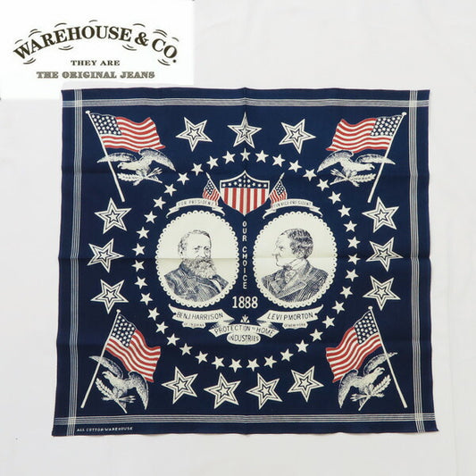 WAREHOUSE ウェアハウス セルビッジ バンダナ アワーチョイス インディゴ染め SELVEDGE BANDANA  OUR CHOICE  WH5245