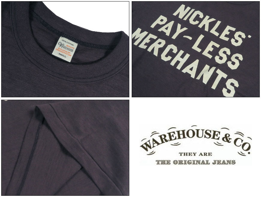 ウェアハウス WAREHOUSE 長袖 コットンLot 5906 長袖クルーネックT NICKLES 【2026年秋冬新作】