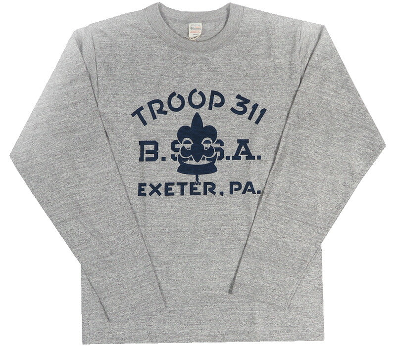 ウェアハウス WAREHOUSE 長袖 クルーネック Tシャツ TROOP シャドーボーダー Lot 5906 【2026年秋冬新作】