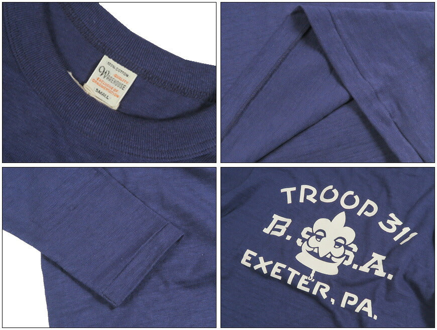 ウェアハウス WAREHOUSE 長袖 コットン Lot 5906 クルーネックT TROOP 311【2026年秋冬新作】