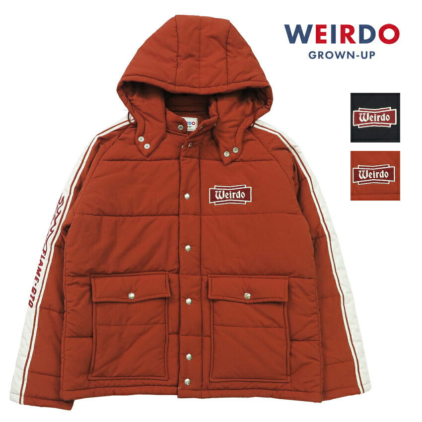 WEIRDO 위어드 패딩 레이싱 재킷 FLAME GLAD HAND 글래드핸드 WRD-24-AW-02