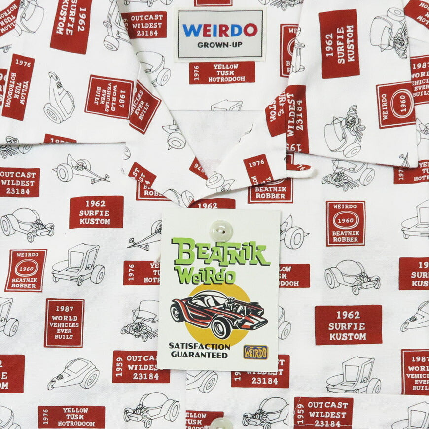 WEIRDO ウィアード Kurzarm Baumwoll-Oxford Arbeitshemd Big Daddy GLAD HAND グラッドハンド WRD5104