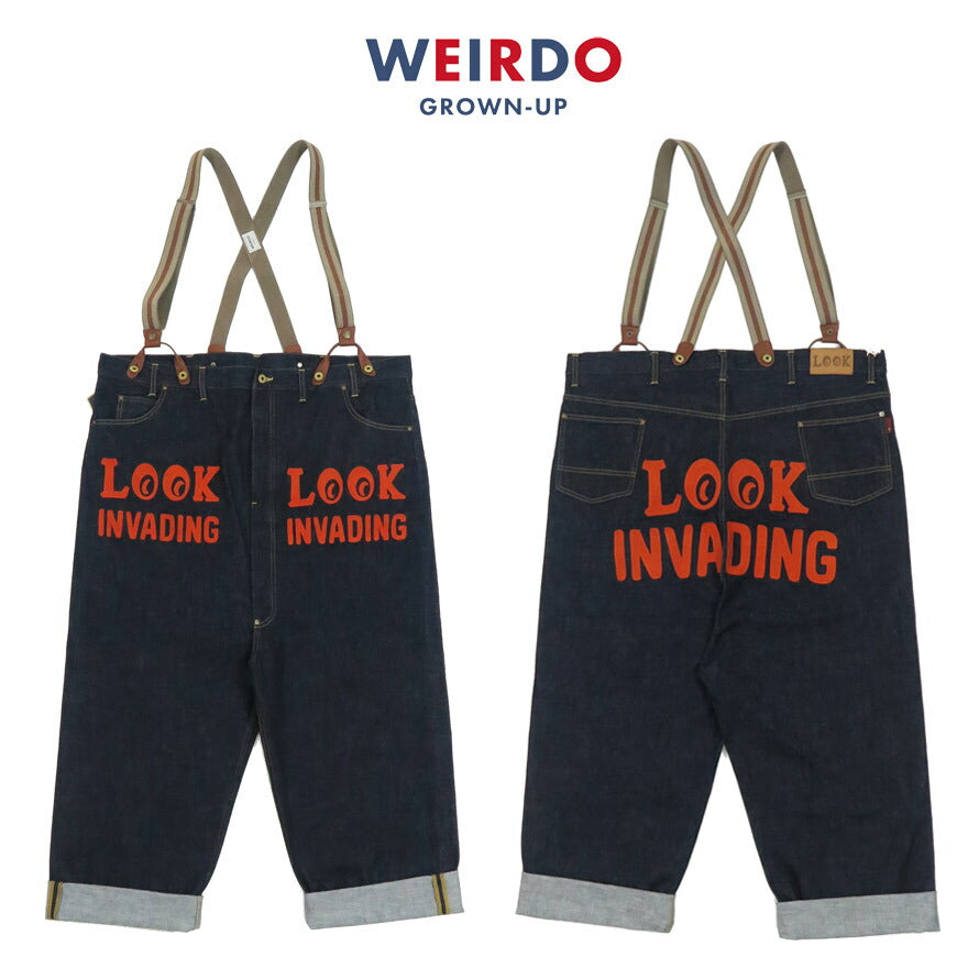 WEIRDO ウィアード Supergroße 48 Zoll Denim Pierrot Hose LOOK INVADING Jeans WRD5306 GLAD HAND グラッドハンド