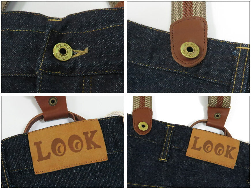 WEIRDO ウィアード Supergroße 48 Zoll Denim Pierrot Hose LOOK INVADING Jeans WRD5306 GLAD HAND グラッドハンド