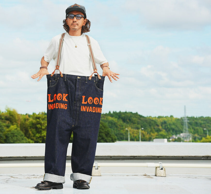 WEIRDO ウィアード Supergroße 48 Zoll Denim Pierrot Hose LOOK INVADING Jeans WRD5306 GLAD HAND グラッドハンド