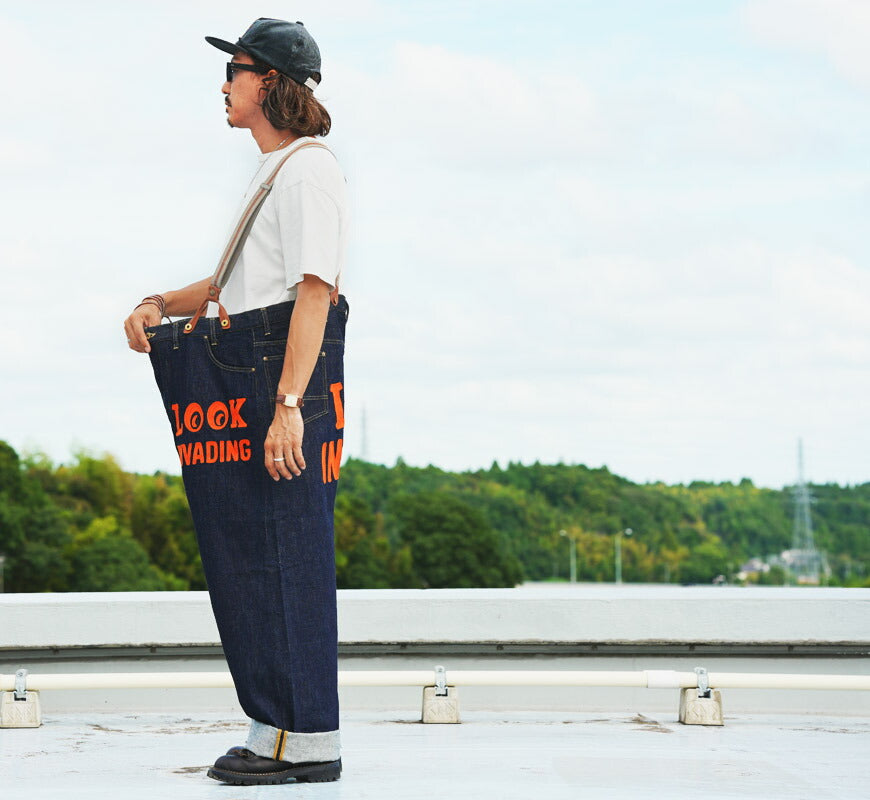 WEIRDO ウィアード Supergroße 48 Zoll Denim Pierrot Hose LOOK INVADING Jeans WRD5306 GLAD HAND グラッドハンド