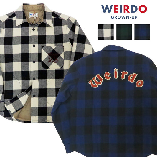 WEIRDO ウィアード キルティング チェック シャツ ジャケット グラッドハンド GLAD HAND WRD5307