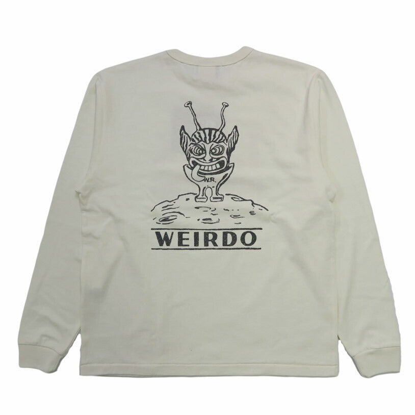 WEIRDO 위어드 글래드핸드 긴팔 크루넥 티셔츠 LOOK INVADING - L/S T-SHIRTS WRD5311