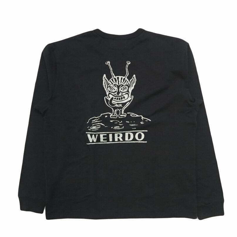 WEIRDO 위어드 글래드핸드 긴팔 크루넥 티셔츠 LOOK INVADING - L/S T-SHIRTS WRD5311