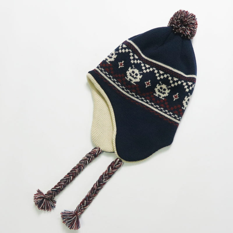 WEIRDO ウィアード หมวกไหมพรมที่ครอบหู LOOK INVADING EARMUFFS KNIT CAP 帽子 グラッドハンド GLADHAND WRD53G04