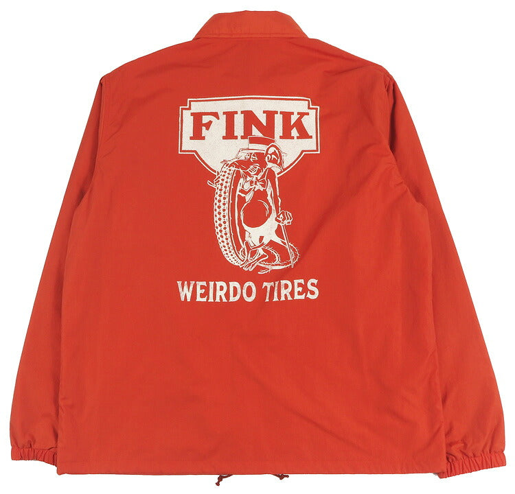 WEIRDO ウィアード サガラ刺繍/チェーン刺繍 コーチジャケット WRD FINKナイロン ウインドブレーカー GLAD HAND グラッドハンド WRD6303 【2026年秋冬新作】