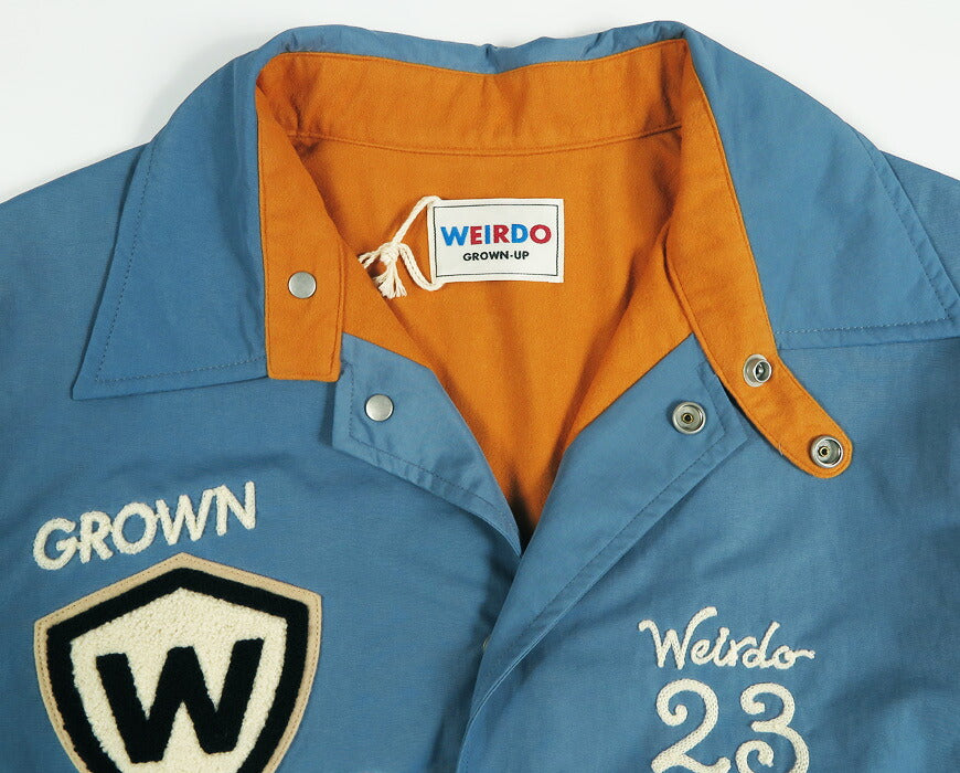 WEIRDO ウィアード サガラ刺繍/チェーン刺繍 コーチジャケット WRD FINKナイロン ウインドブレーカー GLAD HAND グラッドハンド WRD6303 【2026年秋冬新作】