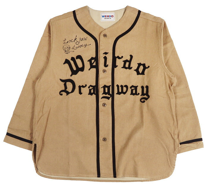 WEIRDO ウィアード 七分袖 ベースボールシャツ DRAGWAY GLAD HAND グラッドハンド WRD6310 【2026年秋冬新作】