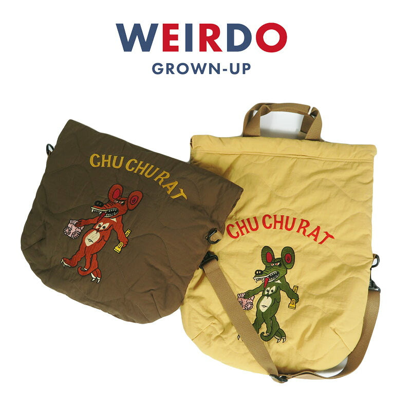 WEIRDO ウィアード ナイロントート 巾着 CHU CHU RAT - SHOULDER BAG / WRD63G06【2026年秋冬新作】