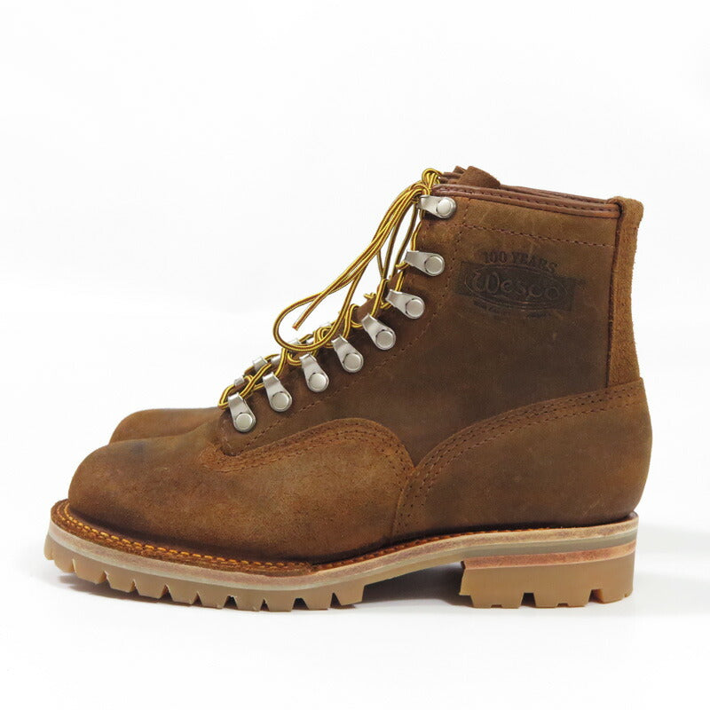 WESCO ウエスコ รองเท้าบูทเดินป่าญี่ปุ่นรุ่นลิมิเต็ด ZIGZAG สีซินนามอนเดสเปอราโด หนังแว็กซ์ #100 พื้น Vibram Honey
