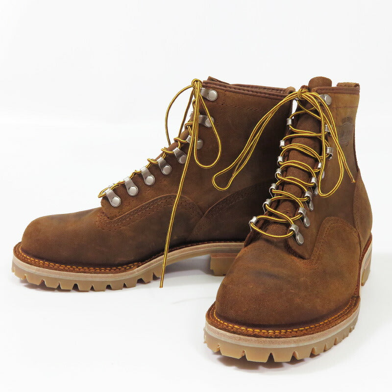 WESCO ウエスコ รองเท้าบูทเดินป่าญี่ปุ่นรุ่นลิมิเต็ด ZIGZAG สีซินนามอนเดสเปอราโด หนังแว็กซ์ #100 พื้น Vibram Honey