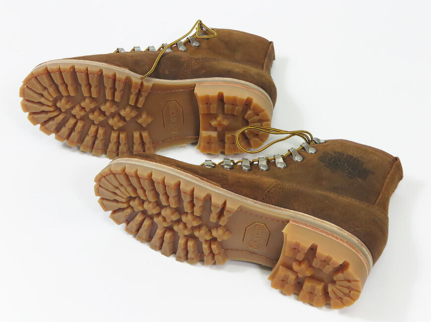 WESCO ウエスコ รองเท้าบูทเดินป่าญี่ปุ่นรุ่นลิมิเต็ด ZIGZAG สีซินนามอนเดสเปอราโด หนังแว็กซ์ #100 พื้น Vibram Honey