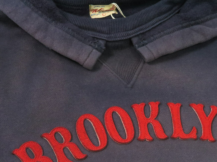 WHITES VILLE ホワイツビル 後付けフード プルオーバー スウェット パーカー ユーズド加工モデル フェルトワッペン BROOKLYN WV69583
