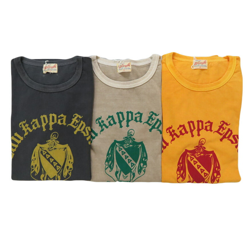 WHITES VILLE ホワイツビル 半袖 クルーネック Tau Kappa Epsilon ピグメントダイ Tシャツ WV79532