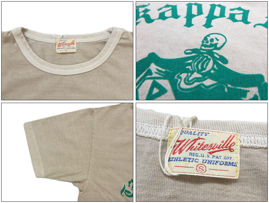 WHITES VILLE ホワイツビル 半袖 クルーネック Tau Kappa Epsilon ピグメントダイ Tシャツ WV79532