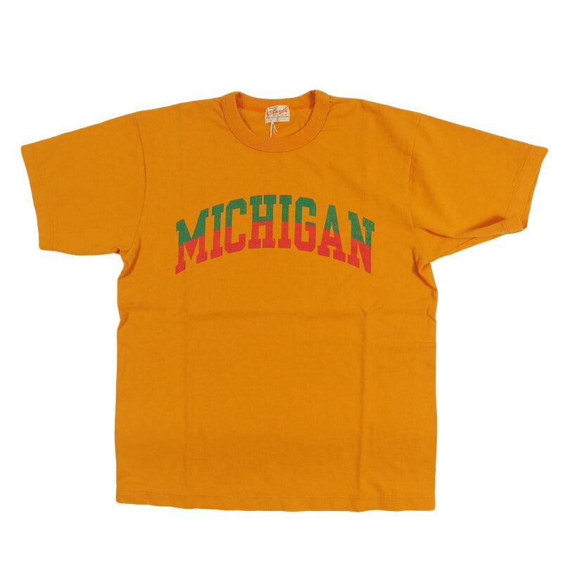 WHITES VILLE ホワイツビル 半袖 18/- S/S T-SHIRTS PRINT Tシャツ ”MICHIGAN” WV79683 【2026年春夏新作】
