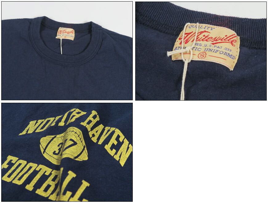 WHITES VILLE ホワイツビル 半袖 18/- S/S T-SHIRTS PRINT Tシャツ ”NORTH HEVEN FOOTBALL” WV79684 【2026年春夏新作】