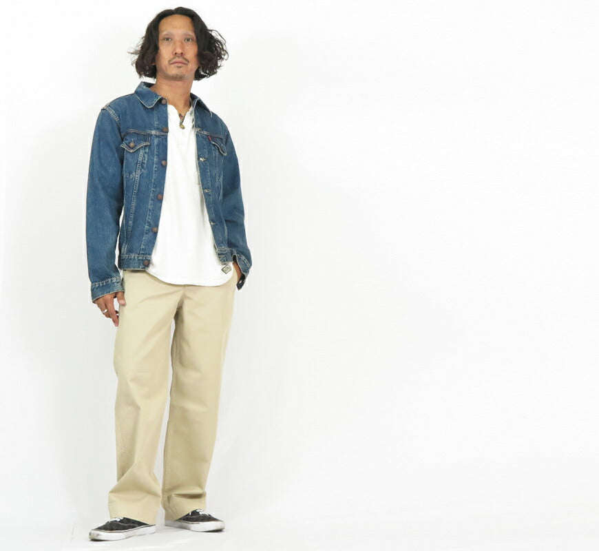 ダブルワークス DUBBLE WORKS Denimjacke Third Type 3rd Used-Look 13003-REMAKE