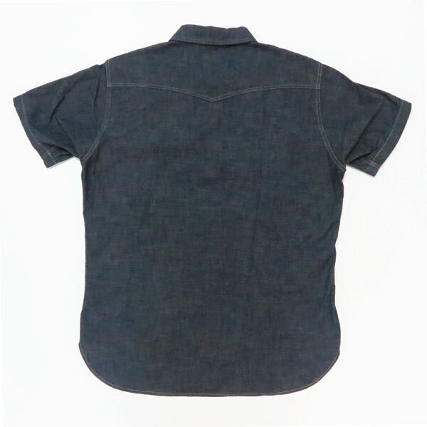 DELUXEWARE Kurzarm 6oz Denim Western-Hemd WWS-30S
