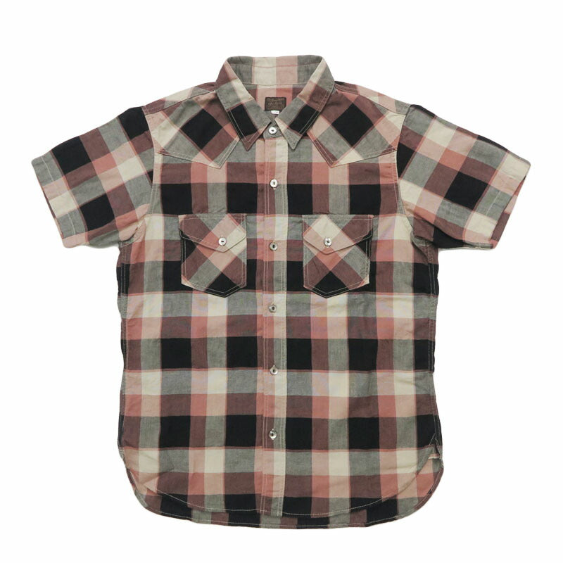 デラックスウェア DELUXEWARE ウエスタンチェックシャツ WESTERN CHECK SHIRT 真夏対応素材 半袖 チェックシャツ WWS-32S【2026年春夏新作】
