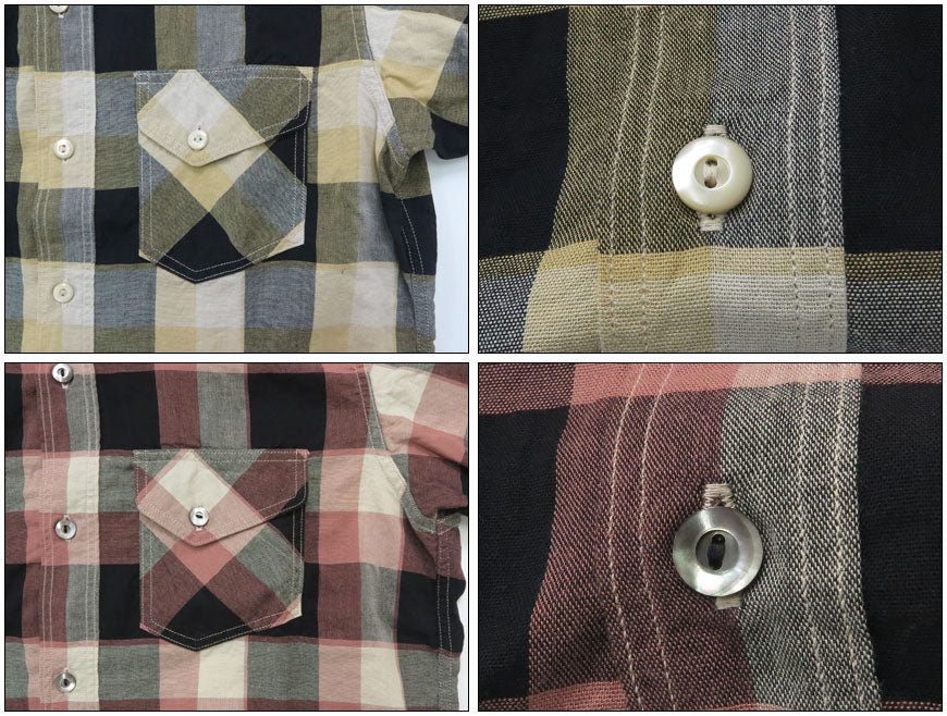 デラックスウェア DELUXEWARE ウエスタンチェックシャツ WESTERN CHECK SHIRT 真夏対応素材 半袖 チェックシャツ WWS-32S【2026年春夏新作】